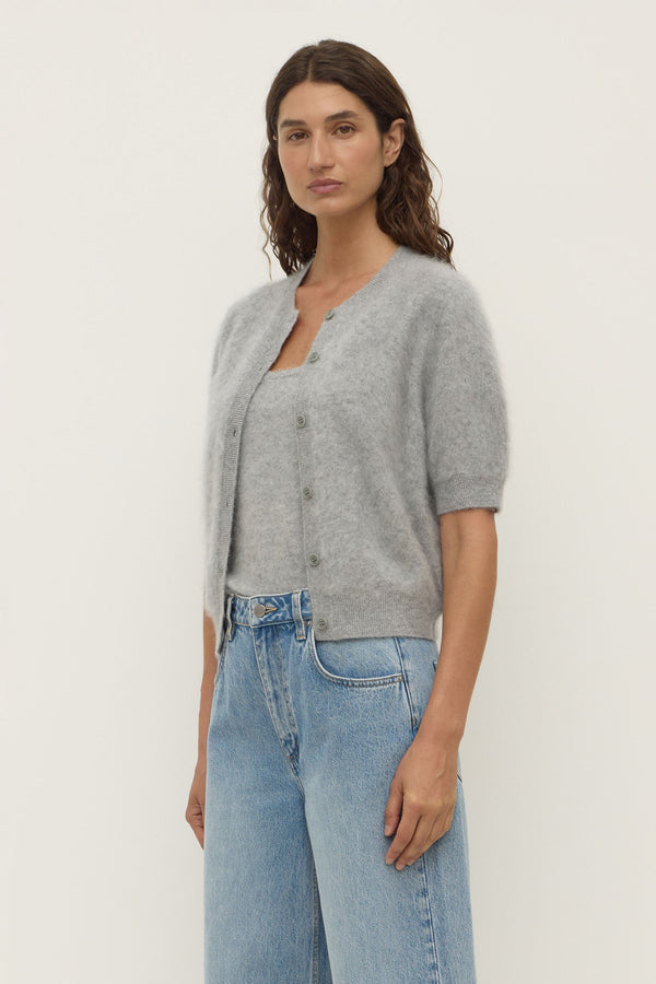 Carina Wool Short Sleeve Cardigan