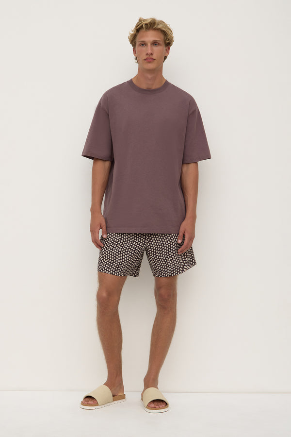 Cascade_Print_Swim_ShortˇWashed_Black_Cream_1594