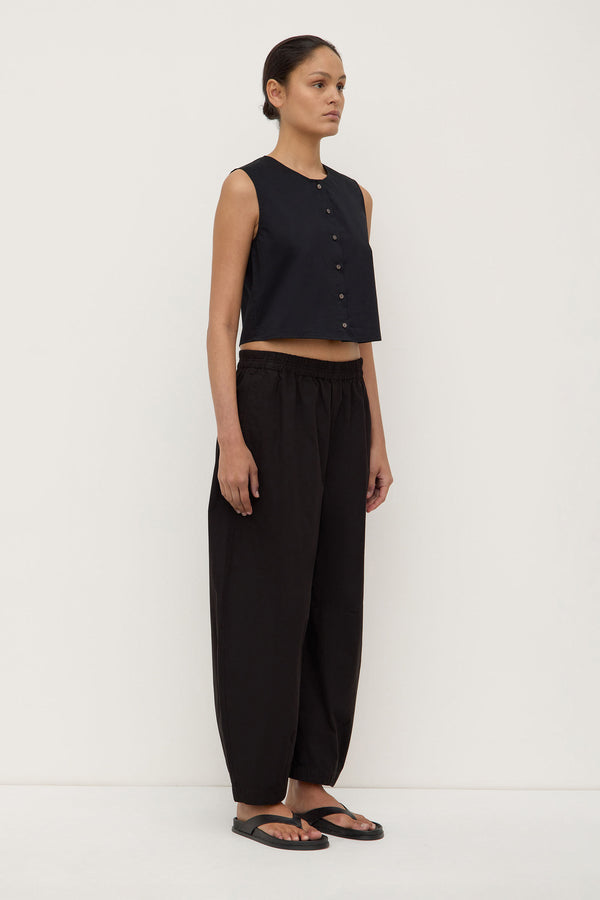 Cherri Button Front Top