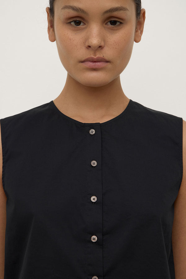 Cherri Button Front Top