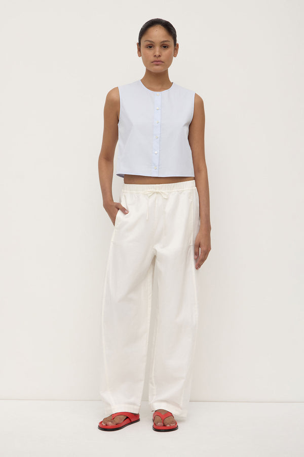 Cherri Button Front Top