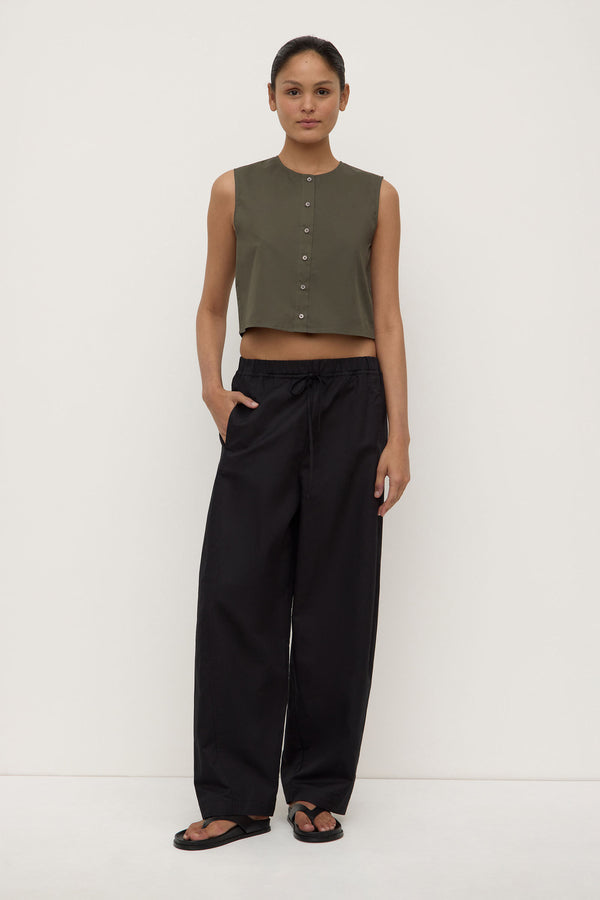 Cherri Button Front Top