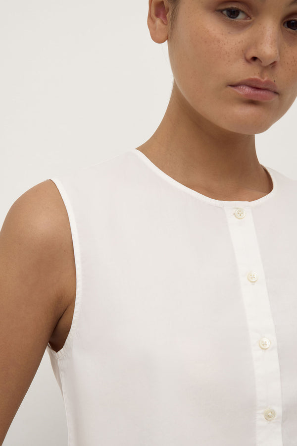 Cherri Button Front Top