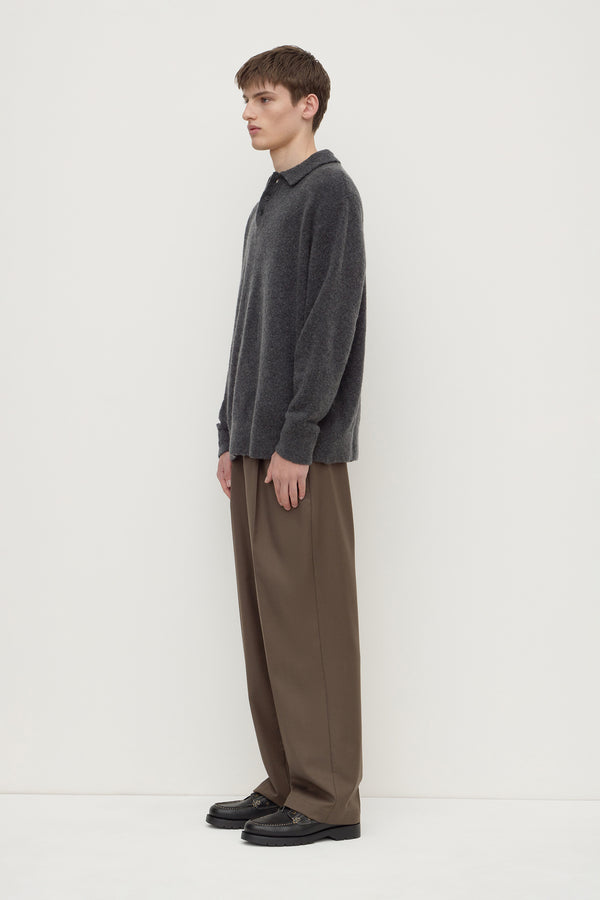 Dover_Boucle_Knit_Cashmere_Polo_Charcoal_0347