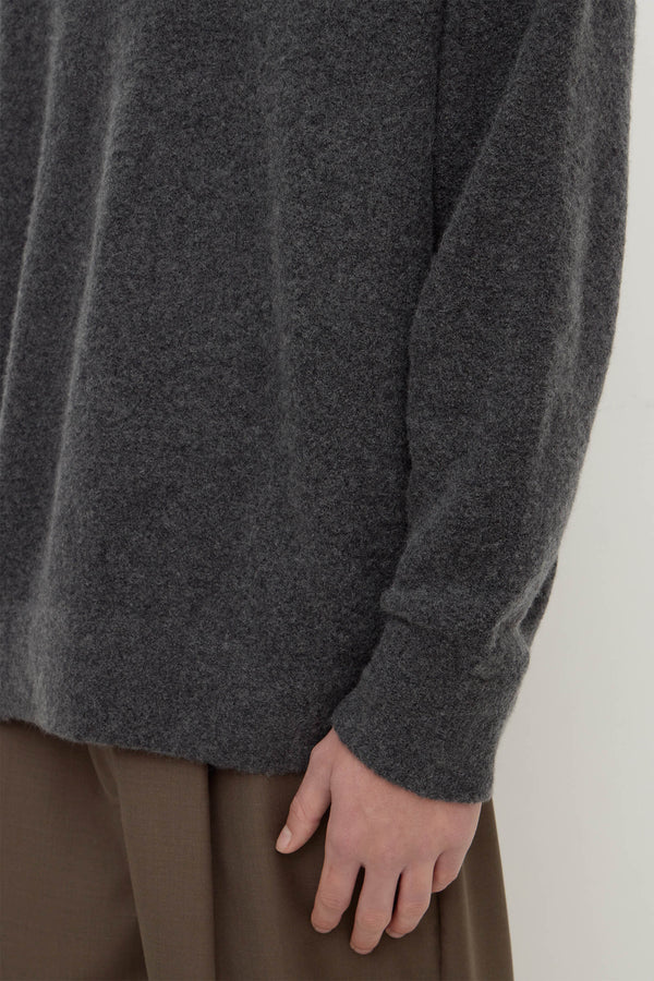 Dover_Boucle_Knit_Cashmere_Polo_Charcoal_0370