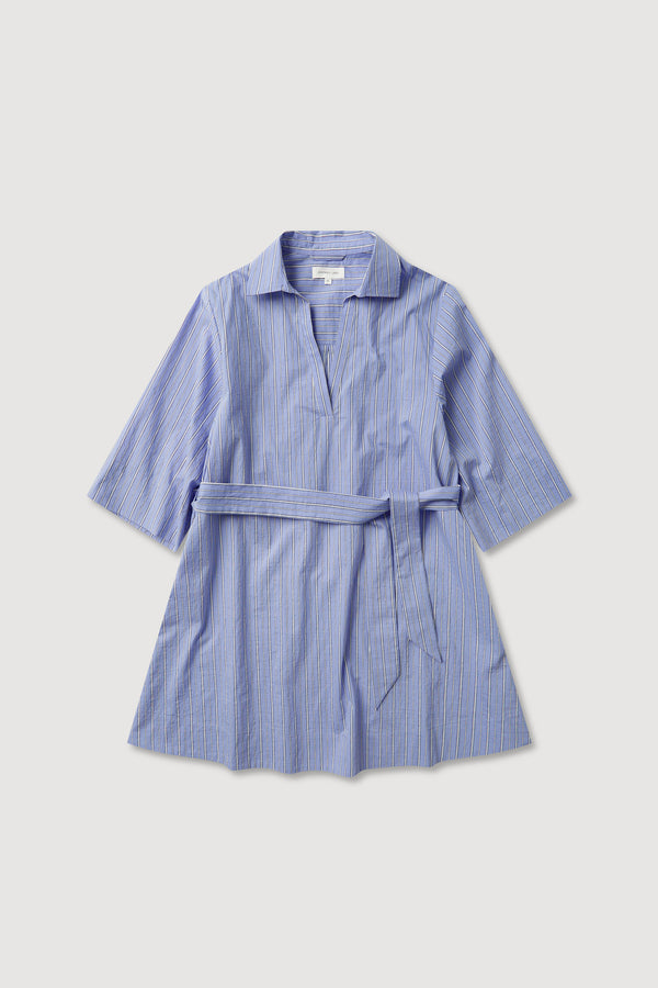 Erina Stripe Mini Shirt Dress