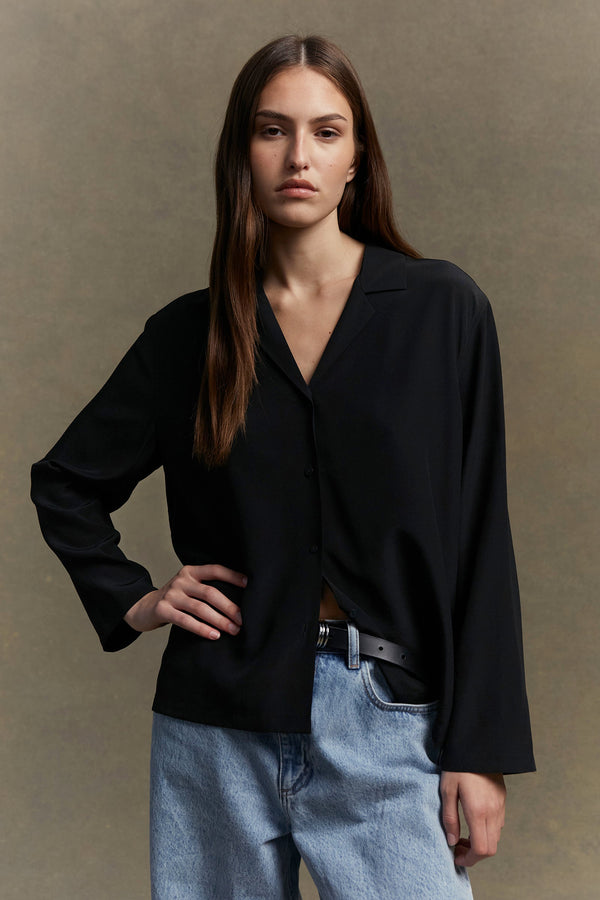 Essie Silk Long Sleeve Shirt