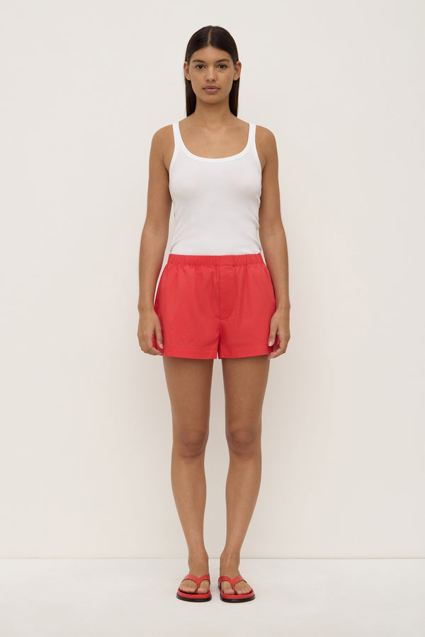 Everyday Linen Short Chilli-1