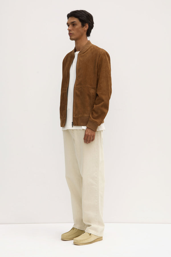 Finlay Suede Bomber Jacket