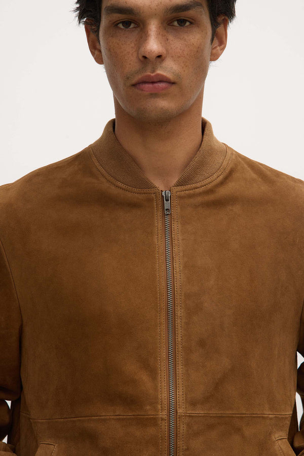 Finlay Suede Bomber Jacket