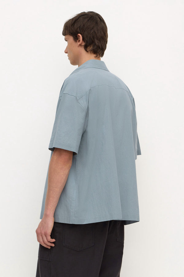 Franco_Short_Sleeve_Shirt_Steel_Blue_1094