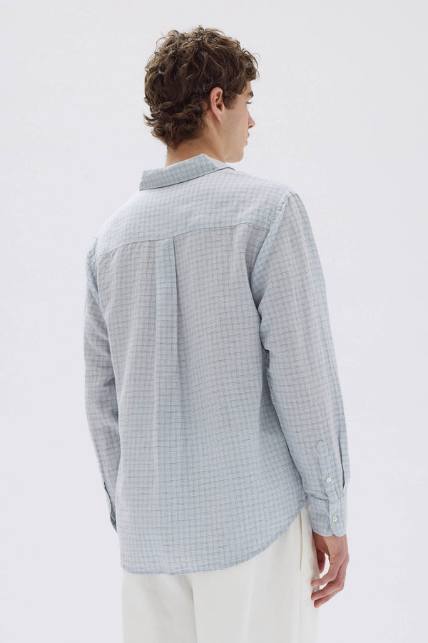 Hasting Linen Check Long Sleeve Shirt