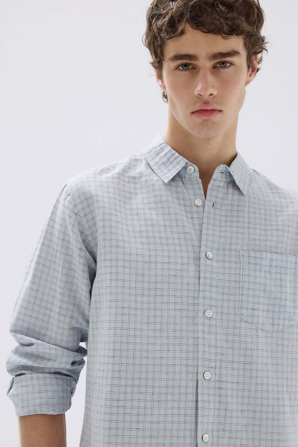 Hasting Linen Check Long Sleeve Shirt