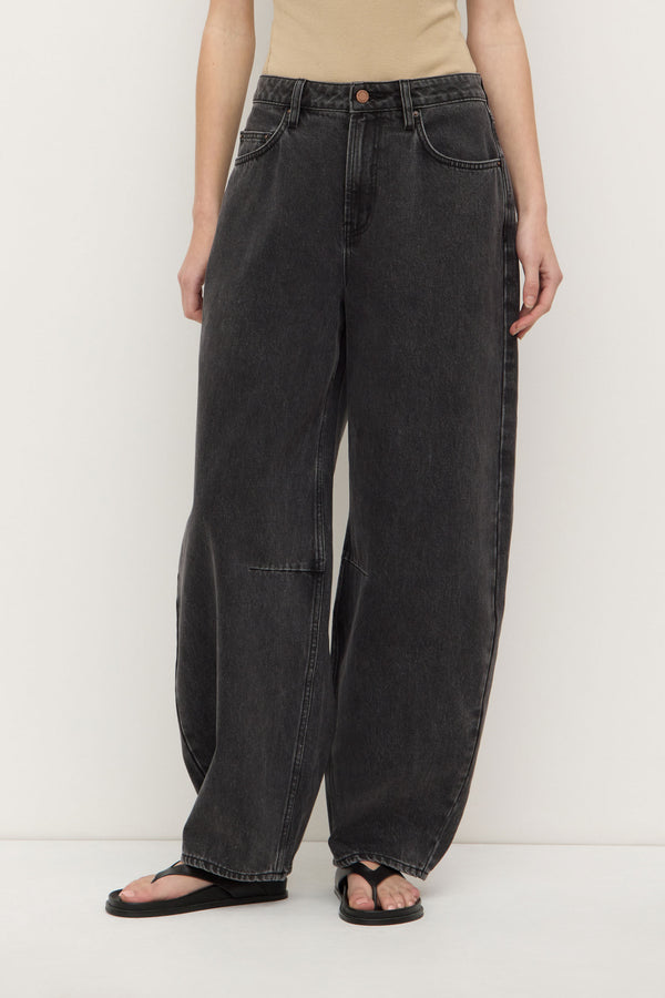 High Rise Barrel Jean