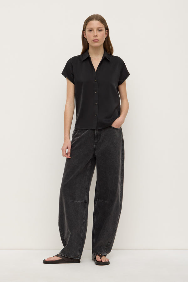 High Rise Barrel Jean