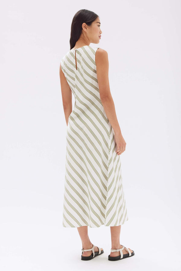 Isola Stripe Midi Dress