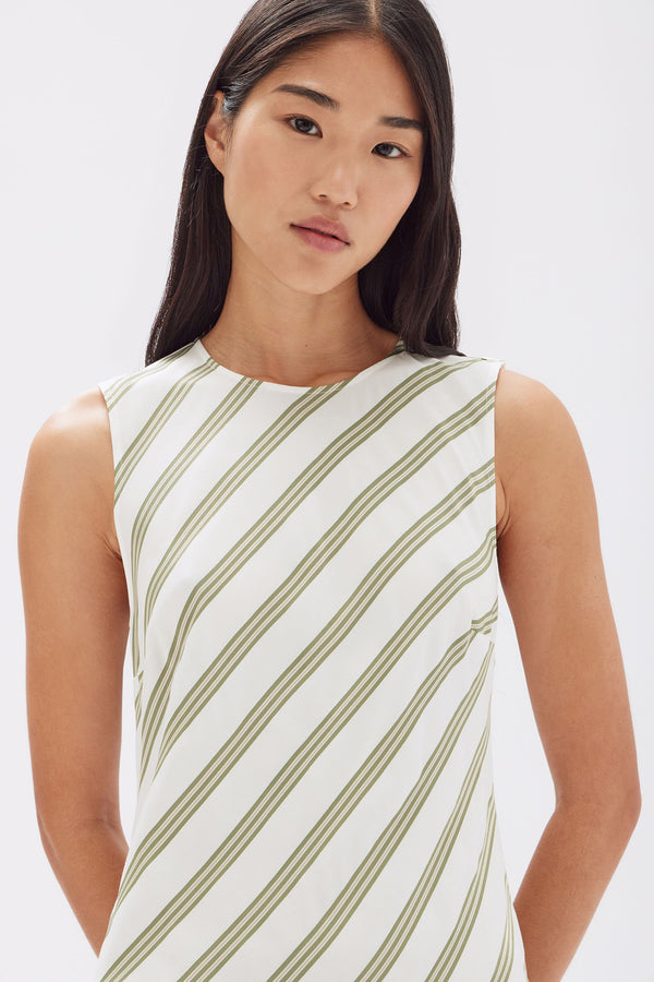 Isola Stripe Midi Dress