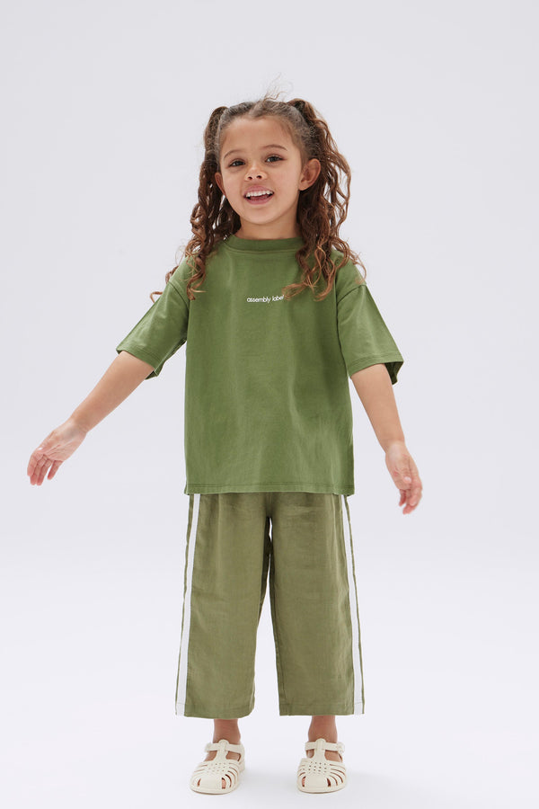 Kids Linen Racer Pant