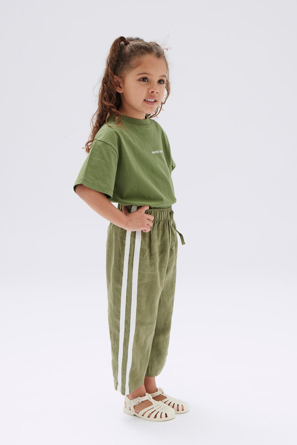 Kids Linen Racer Pant