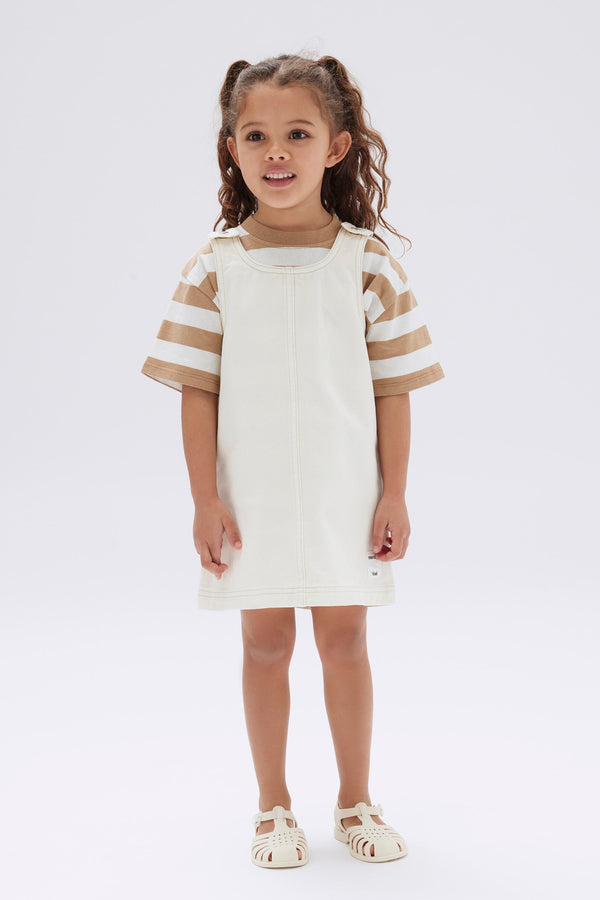 Kids Twill Pinafore Dress