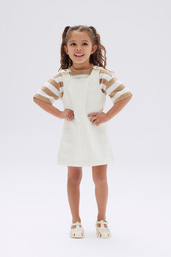 Kids Twill Pinafore Dress