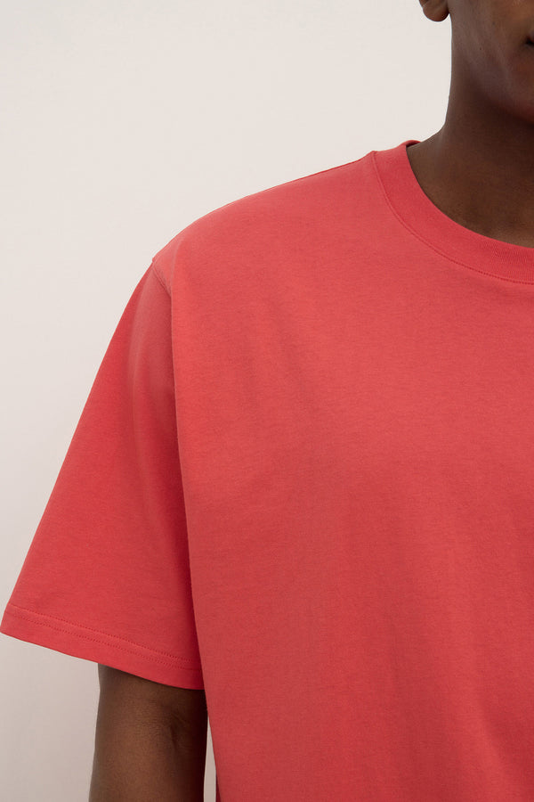 Knox Organic Oversized Tee Washed Chilli-5