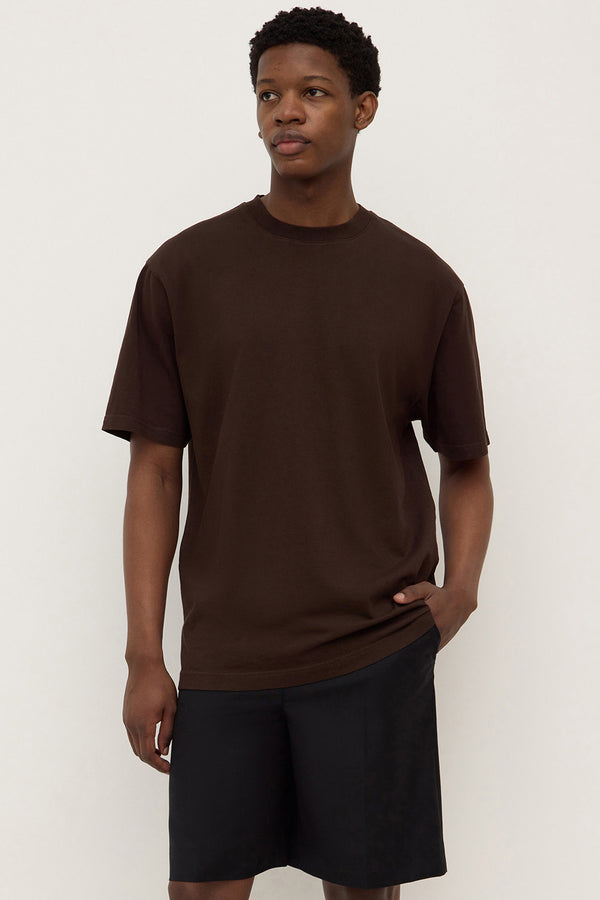 Knox Organic Oversized Tee Washed Ganache-2