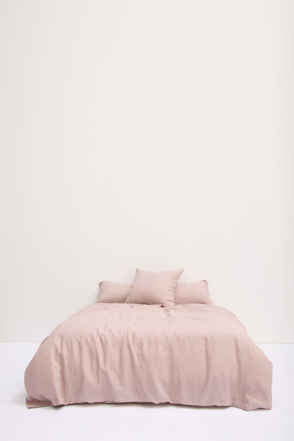 Linen Standard Pillow Cases Rose