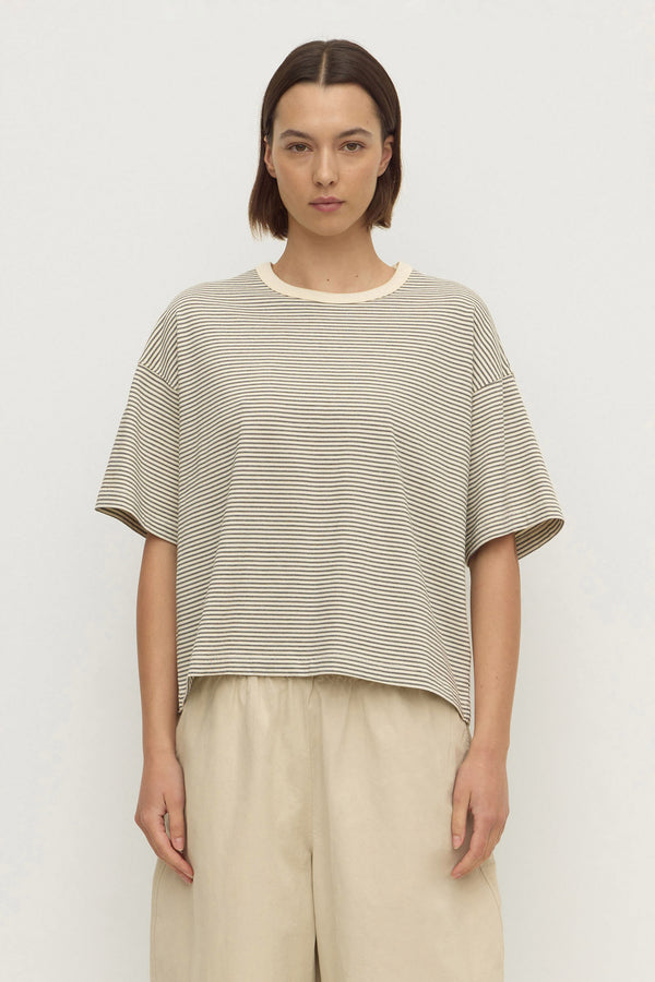 Malone_Stripe_Short_Sleeve_Tee_Cream_Black_1093