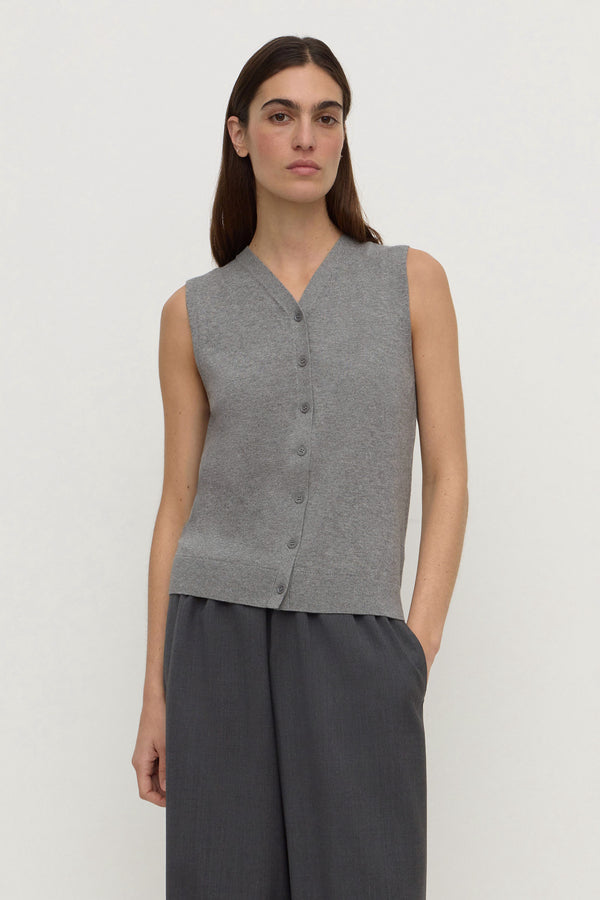 Maya Cotton Cashmere Knit Vest