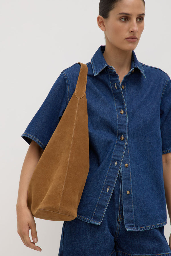 Neve Suede Shoulder Bag