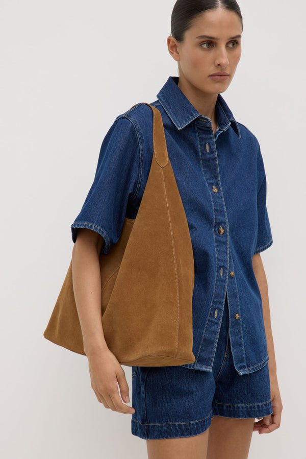 Neve Suede Shoulder Bag