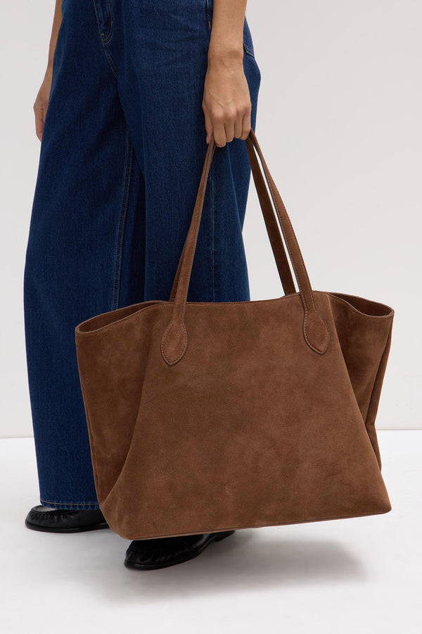 Olivia Suede Tote Bag