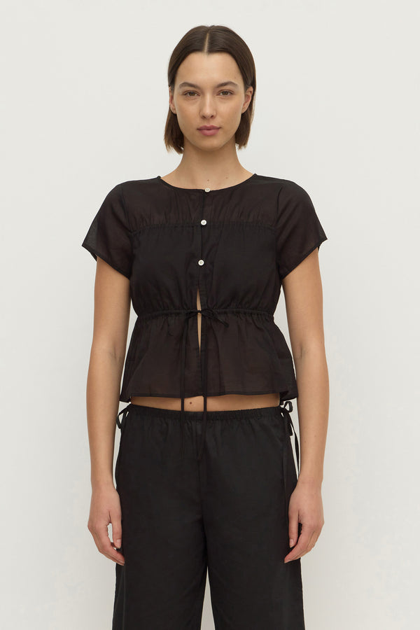 Quinn Voile Tie Top