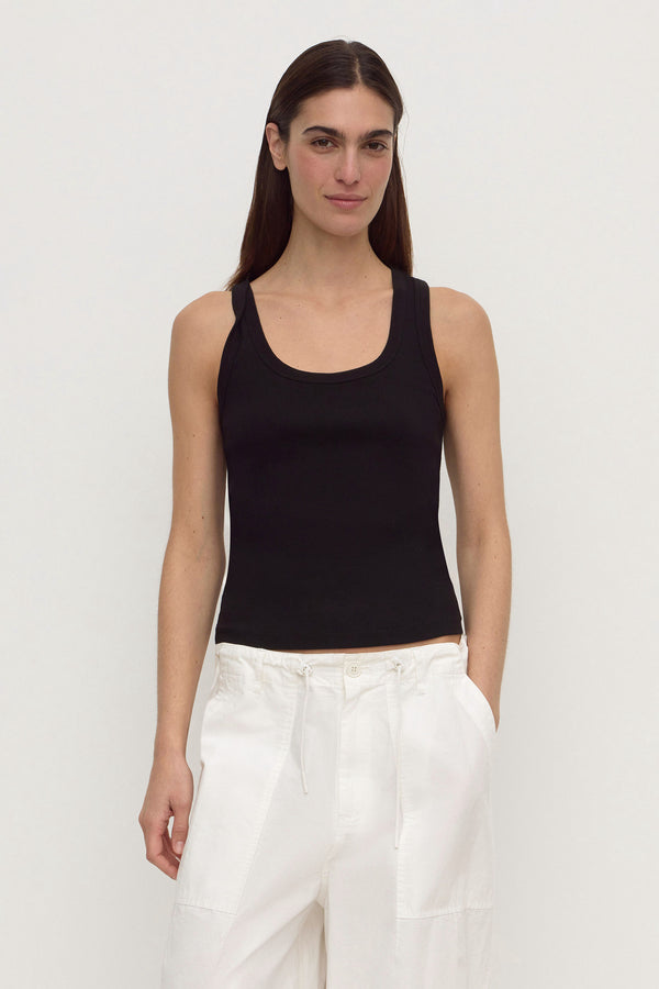 Robyn Scoop Neck Rib Tank