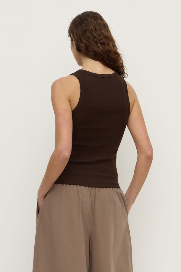 Robyn Scoop Neck Rib Tank