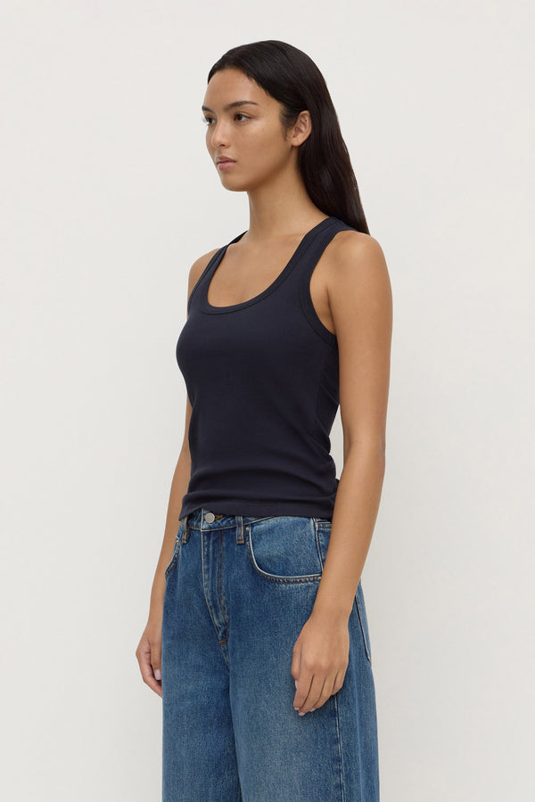Robyn Scoop Neck Rib Tank