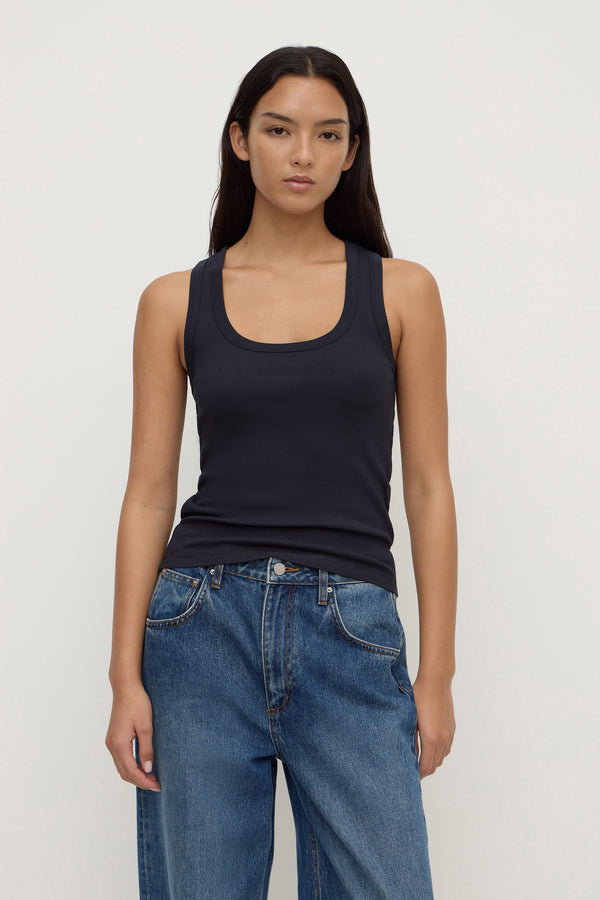 Robyn Scoop Neck Rib Tank
