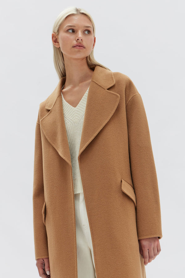 7 for all mankind camel coat hotsell