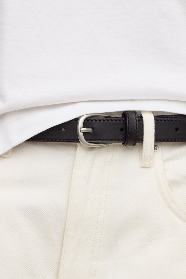 Womens_Slim_Leather_Belt_Black_Brushed_Nickel_2146
