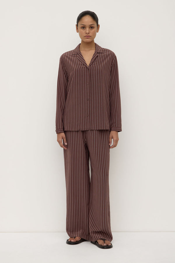 Zayla_Silk_Stripe_Long_Sleeve_Shirt_Cream_Espresso_1087